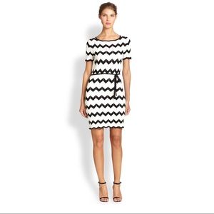 Trina Turk Carlotta chevron stripe sweater dress